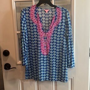Lilly Pulitzer silk tunic size small!